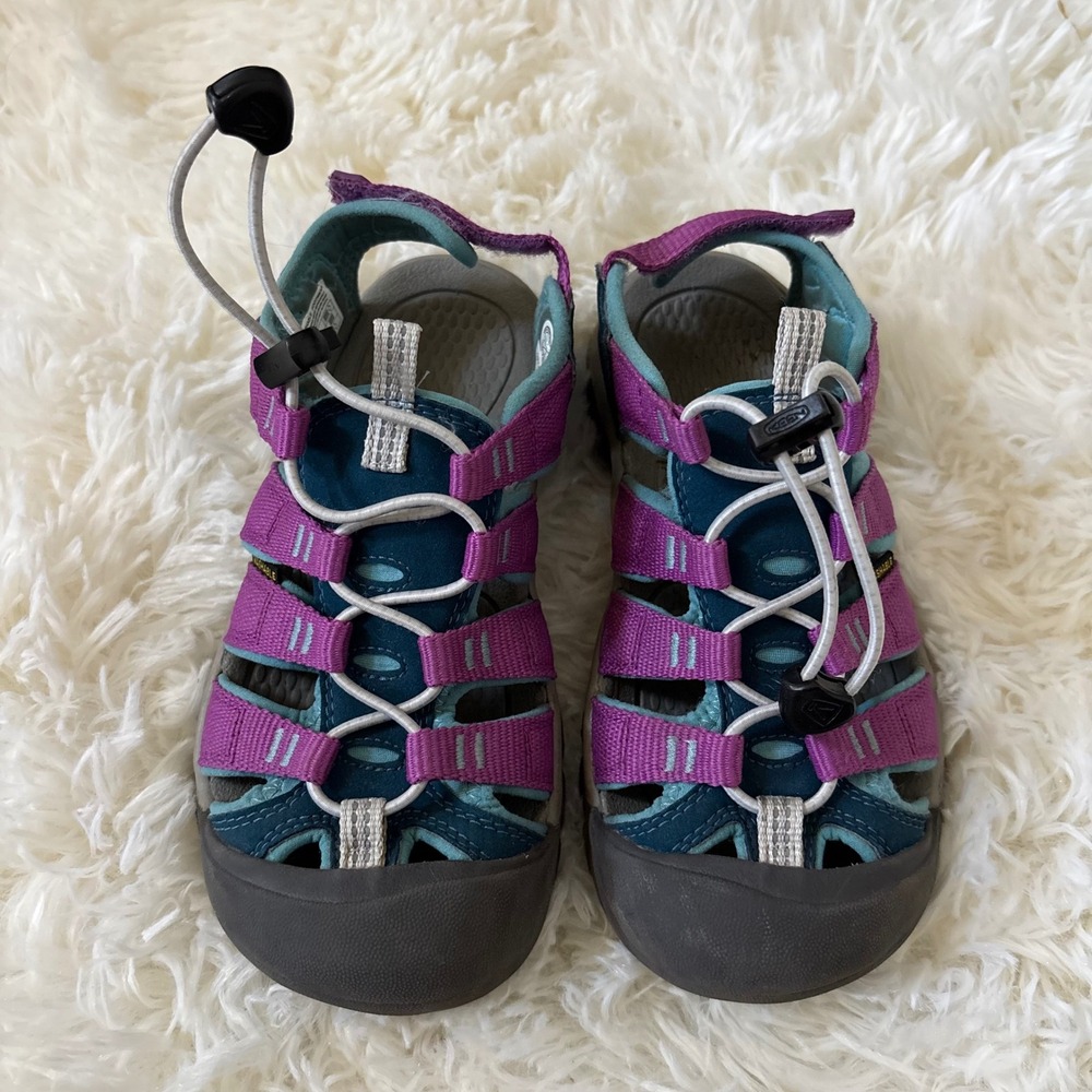Keen Newport H2 Kids Sandals Purple Teal Water Shoes 1028615 Size 1Y